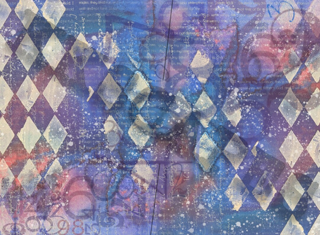 Harlequin Splatter Rice Paper: Splatter Art Journaling, Grunge Texture ...
