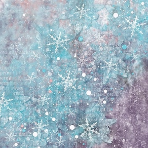 Carta di riso per l'arte Peppermint Jingle Blue Sparkle, carta grunge, sfondo in carta di riso, inverno, carta di riso natalizia, vacanze, piegata*