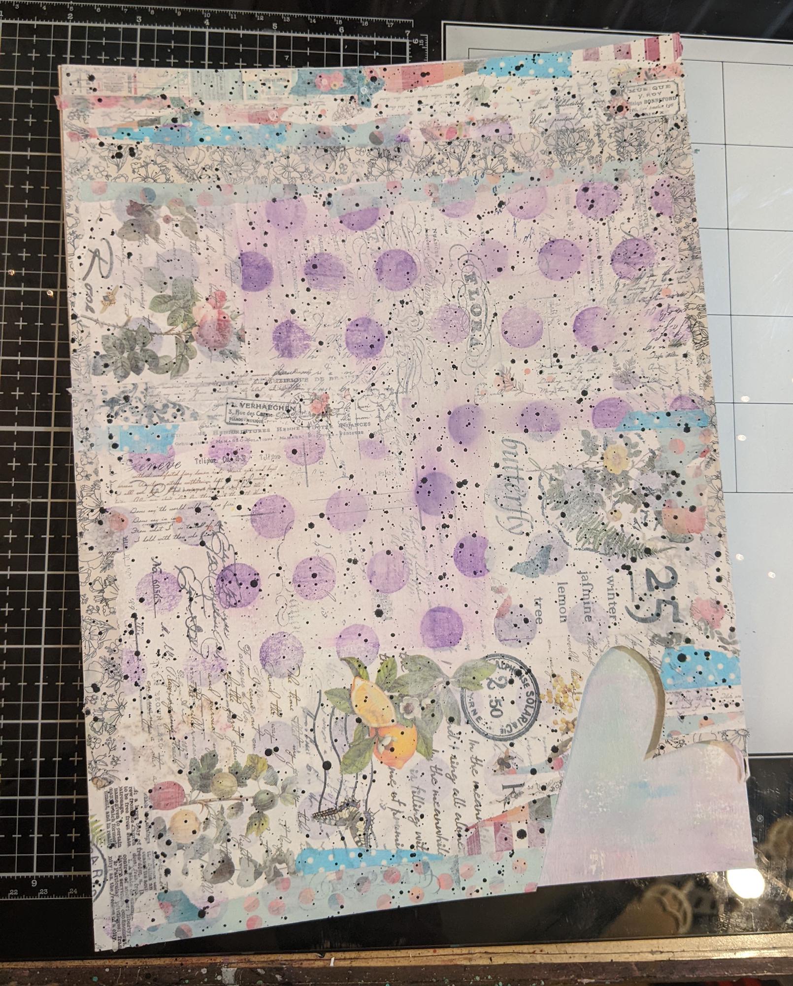 Printable Pastel Dots, Mixed Media Digital Art Pages, Junk Journal Page ...