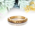 Claddagh Celtic Knot Ring, 14K Solid Gold Irish Wedding Band