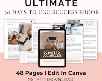 30 Days to UGC Success eBook: PLR & MRR Digital Marketing Guide