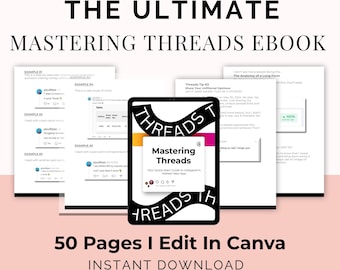 Threads Mastery Guide: Instagram Growth, Content Creation (MRR PLR Digital Product)