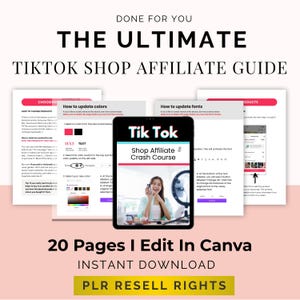 TikTok Shop Affiliate Guide | MRR & PLR | eBook Instant Download | Master Resell Rights as your 2024 | Instant Download | Passive Income