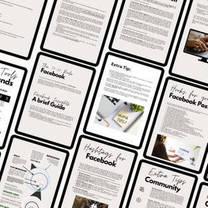 Facebook Marketing Guide PLR eBook: Editable Canva Template (Instant Download image 2