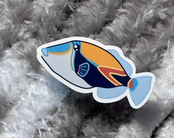 HUMUHUMU FISH Hawaii Vinyl Sticker