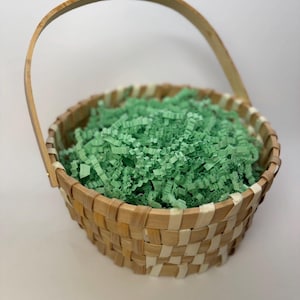 Papel picado verde claro para enchimento – Grama para cesta de Páscoa, papel picado para embalagens de presente de primavera, enchimento de cestas, suprimentos para pequenos negócios