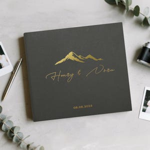 Personalized Wedding Guest book, Custom Photo Guest book, Photo Guest book for all Instant Photos, Photo Booth Book for 2x6, 4x6 Photos