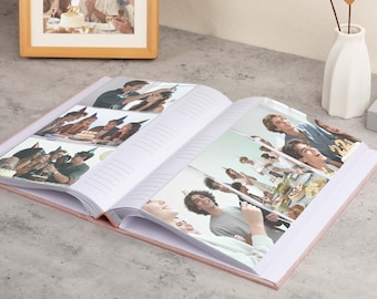 Couples Memory Album | 4x6 Slip-In Photo Book | Custom Personalized Gift
