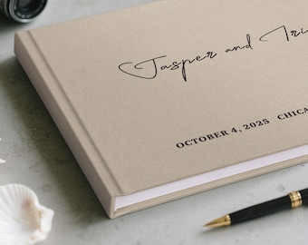 Custom Reception Guestbook, Personalized Wedding Guest Book, Polaroid Photo Album, Wedding Keepsake, Engagement Gift