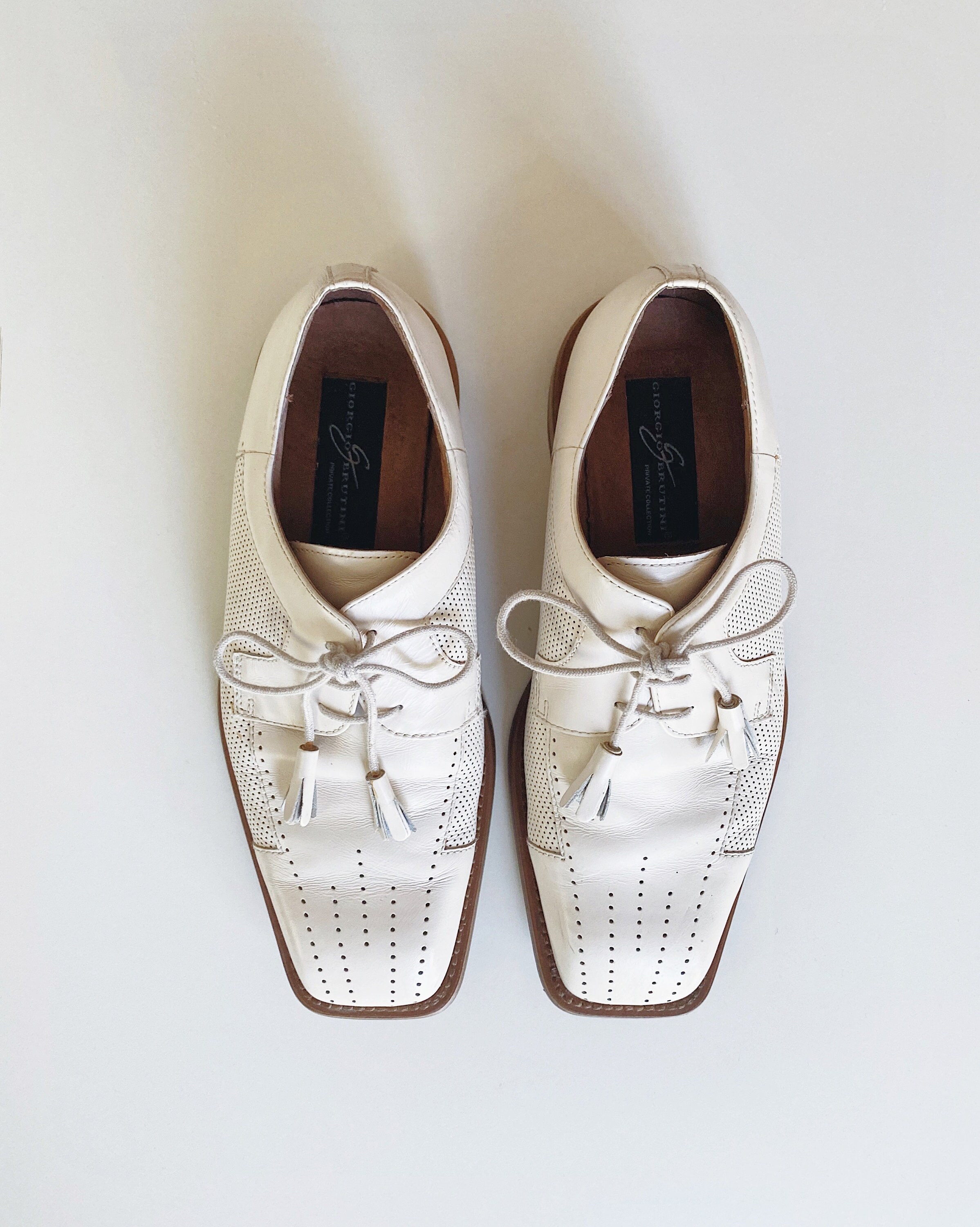 Oxford Leather Tassel Size 8 - Vintage 90s Giorgio Brutini Oxford Leather Tassel Size 8 - Vintage 90s Giorgio Brutini