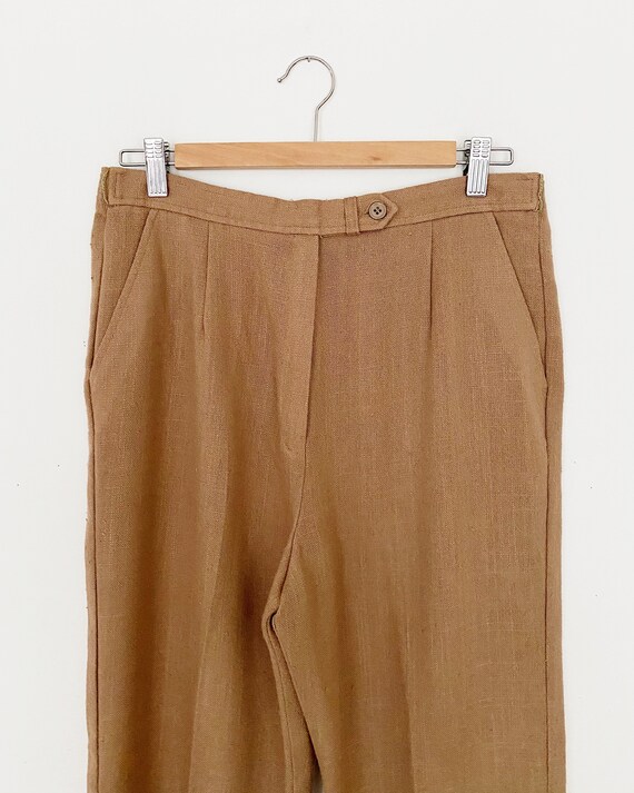 70s high waist straight trouser pant - long minim… - image 3