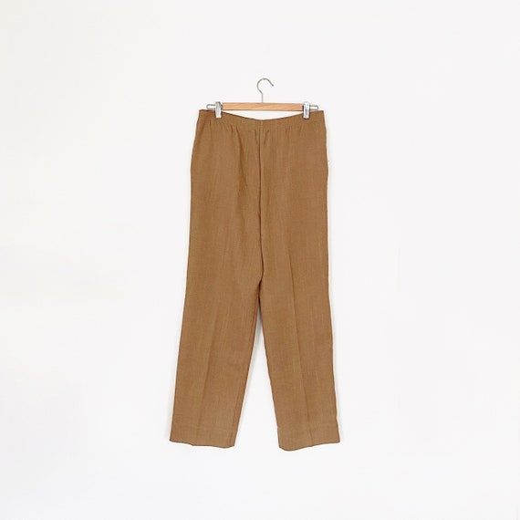 70s high waist straight trouser pant - long minim… - image 2