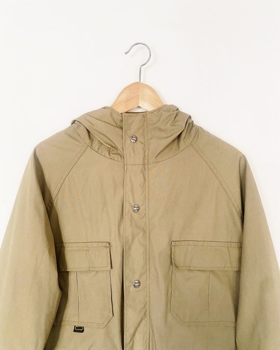 woolrich tan parka barn jacket -  80s 90s vtg hoo… - image 3