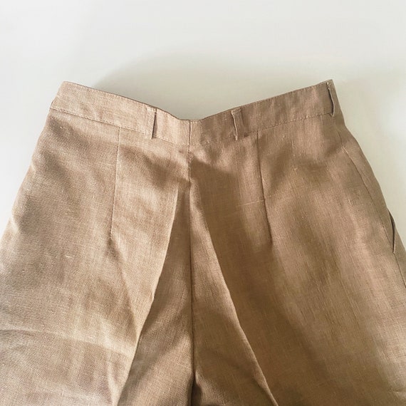 high waist straight trouser pant - long linen min… - image 5