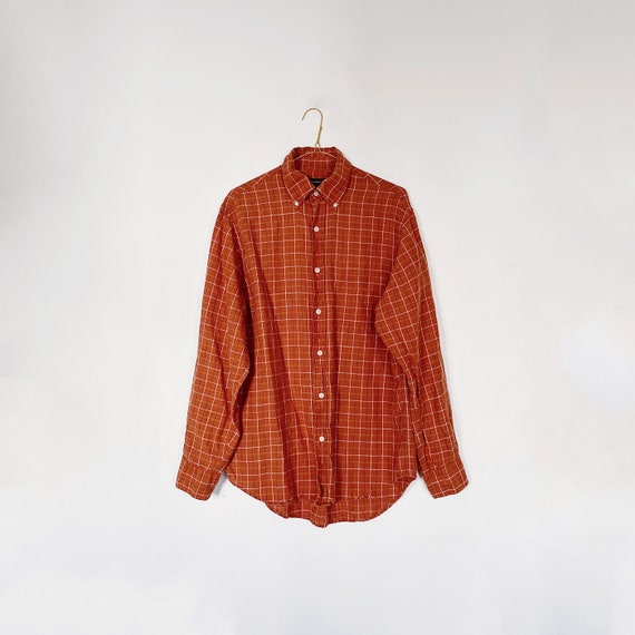 mens 90s vintage button down - long sleeve small … - image 1