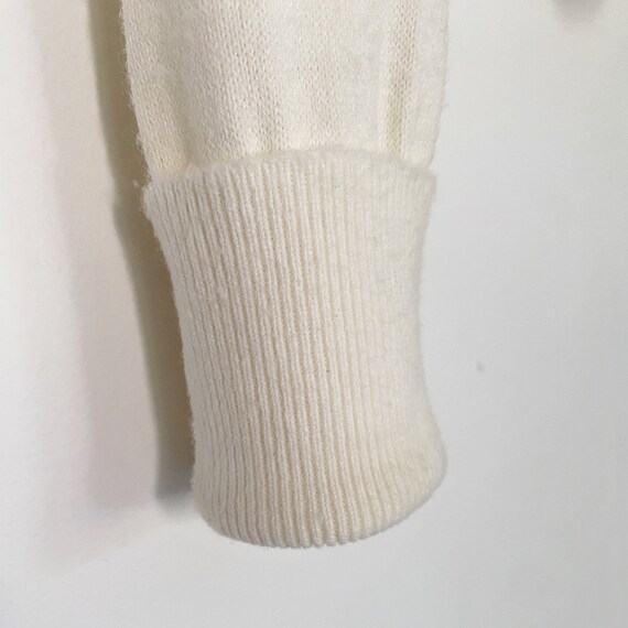 50s beaded monrose sweater cardigan - ivory white… - image 8