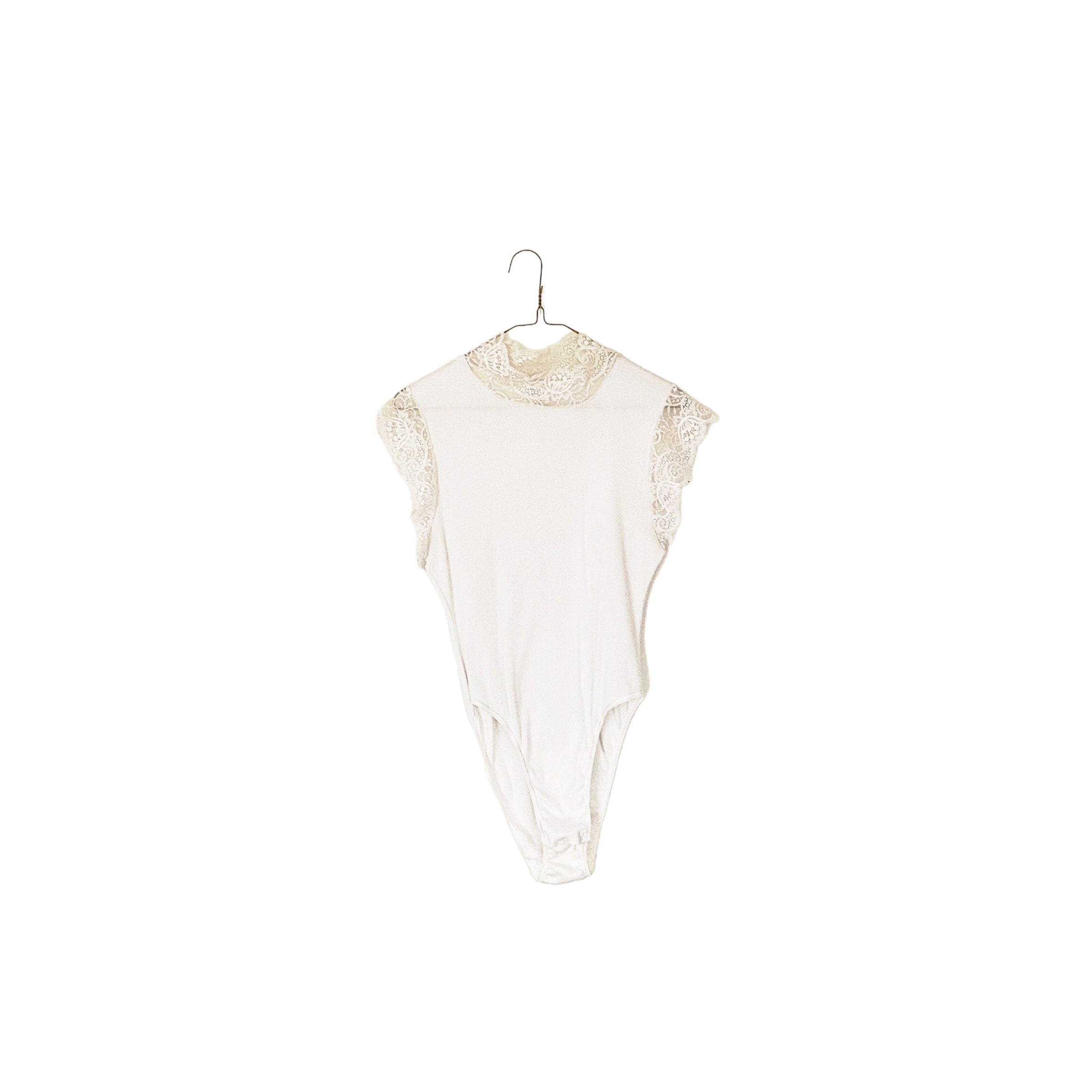 White Bridal Lace Bodysuit