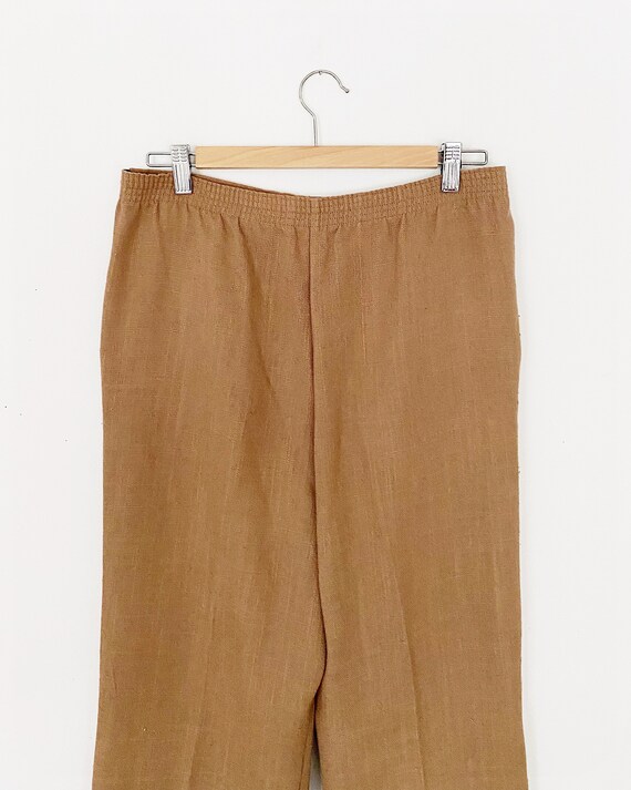 70s high waist straight trouser pant - long minim… - image 4