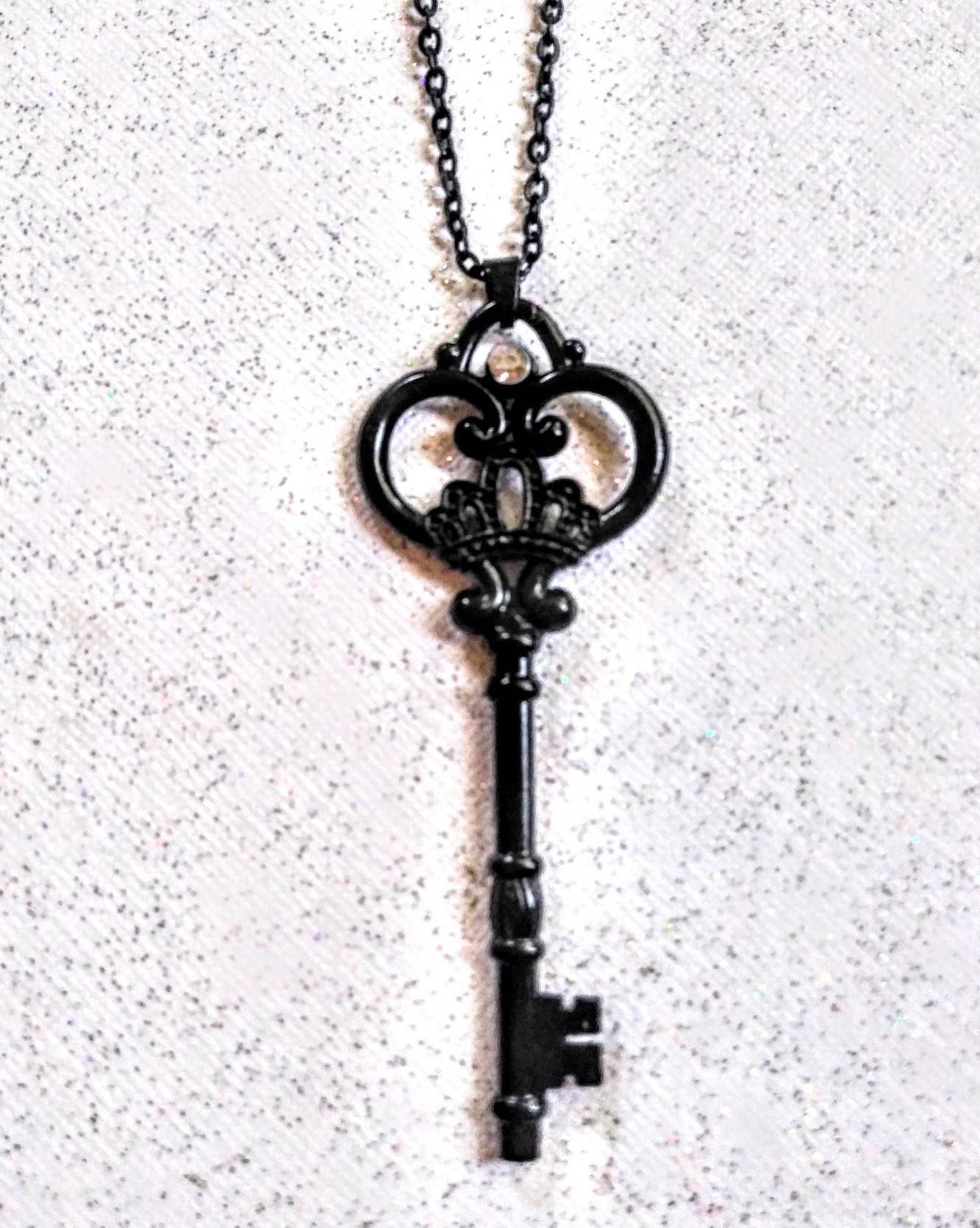 Tiny Key Necklace Tiny Sterling Silver Heart Key Necklace Key Charm Little  Key Necklace Tiny Heart Key Pendant Sterling Key Charm 