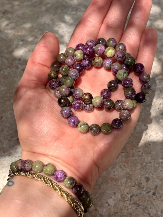 Atlantisite Stichtite Bracelet, AAA Grade Atlantisite Stichtite