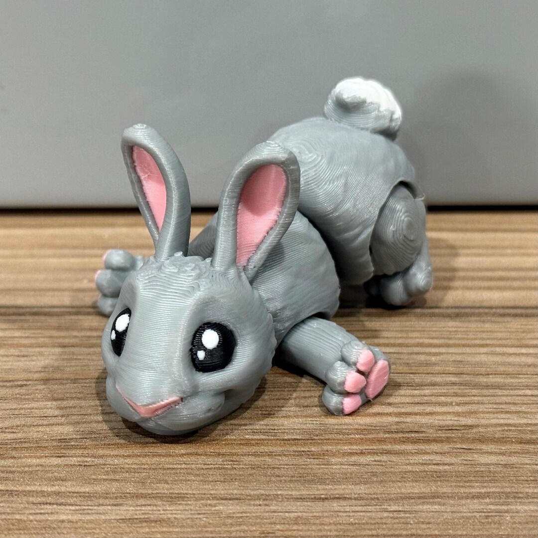 3D Printed Articulated Rabbit Fidget - Etsy