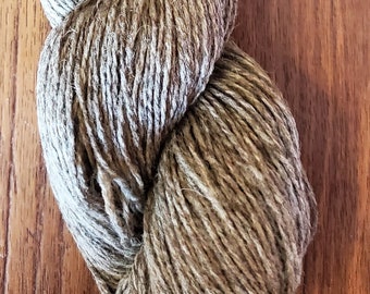 Yarn- 100% Wool- 2 Ply Fingering- 375 yards- Natural Grey