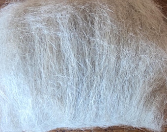 MINI BATT - Llama Fiber -Natural Silver - like roving