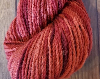 Yarn- 100% Wool- 2 Ply Sport- 200 yards- Garnet Red