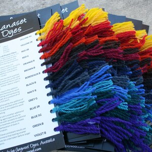 Carta de colores de tinte Gaywool
