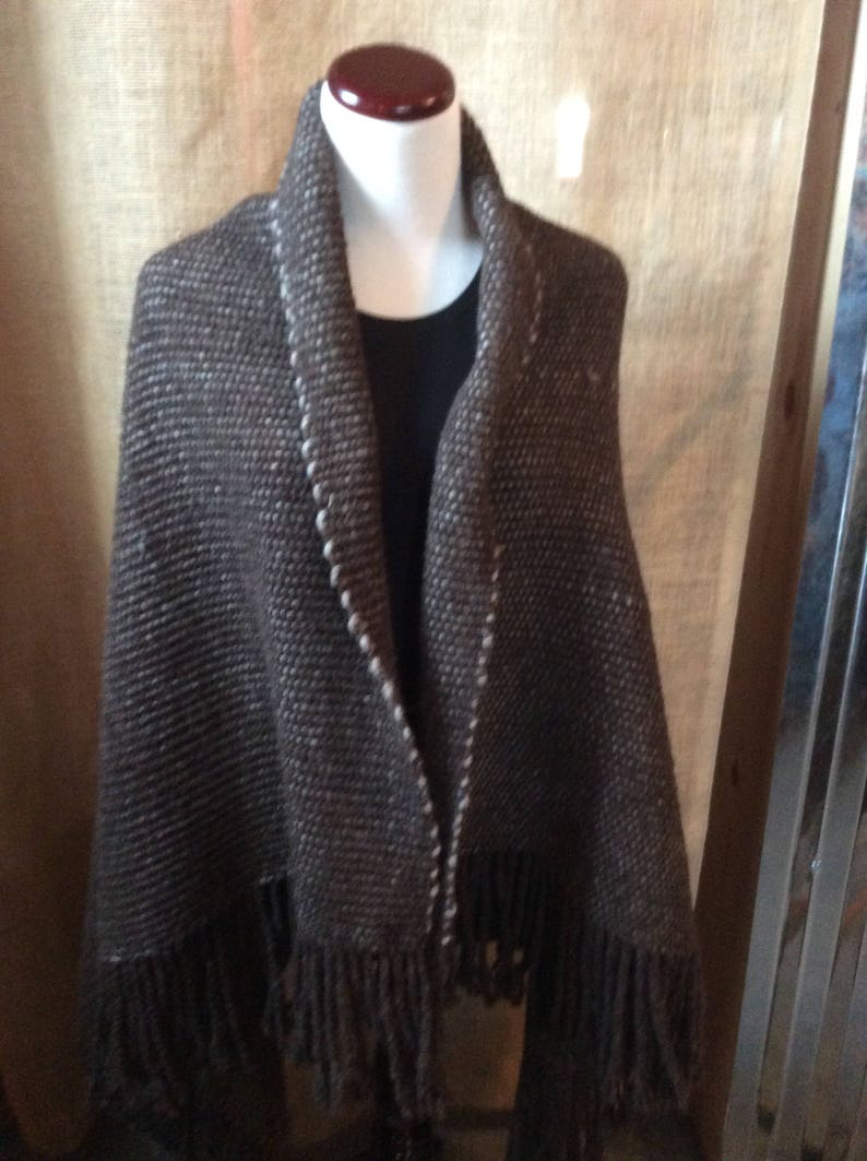 100/% Wool Hand Woven Blanket or Shawl
