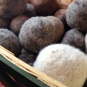 SALE Package Deal 3 Natural Wool Dryer Balls 100% Wool is Earth friendly and chemical free image 3