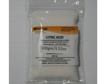 Citric Acid for Gaywool Dye, pH Level 4.5-5