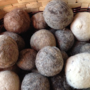 SALE Package Deal 3 Natural Wool Dryer Balls 100% Wool is Earth friendly and chemical free imagem 1