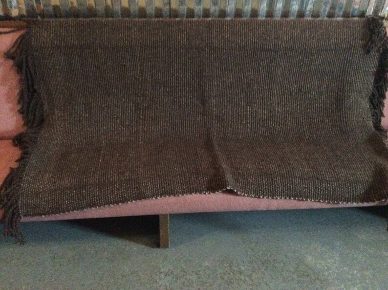 100/% Wool Hand Woven Blanket or Shawl