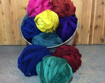 ROVING - Wool Fiber - 16 ounces or 1 pound