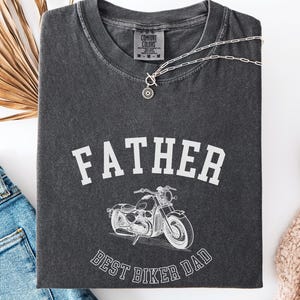 Biker Dad Shirt, Father&#39;s Day Gift for Motorcycle Rider, Custom Biker Father T-Shirt, Dad Rider Shirt, Gift for Biker Dad, Father&#39;s Day Gift