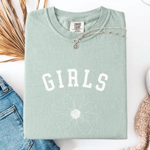 Comfort Colors® Girls Will be Girls Shirt, Patriotic Feminist 4th of July Tee, Strong American Women T-Shirt, Independence Day Gift for Her