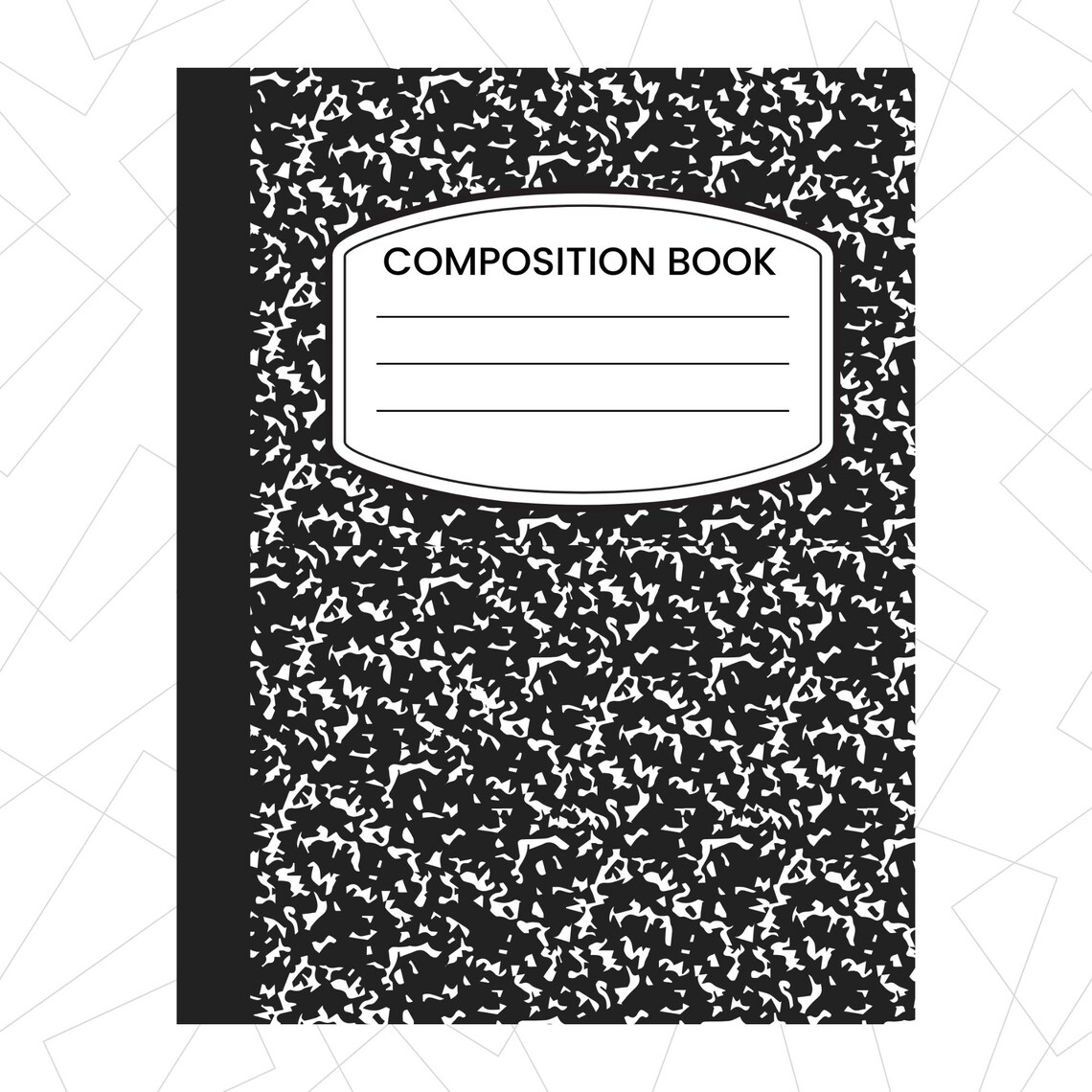 Printable Composition Notebook Cover: Back to School Clipart (digital ...