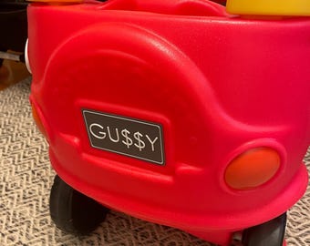 Custom Number Plate for Cozy Coupes – Personalized Name Plates for Kids Ride-On Cars