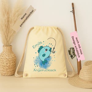Geschenk für Kinder personalisiert Kinder Rucksack personalisiert mit Namen Turnbeutel Kind Turnbeutel personalisiert Angel Geschenke