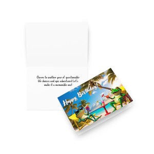 Frog Theme Birthday Card