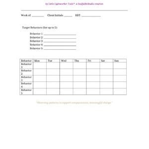 Editable RBT Toolkit: ABA Templates, Tracking Sheets + Bonus Guide ...