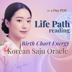 Lettura Saju coreana – Percorso di vita / Lettura del tema natale / Astrologia approfondita / Consegna in 1-3 giorni / OracleByJUNG