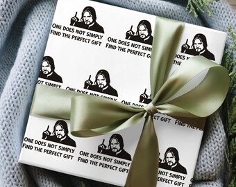 Zabawny papier do pakowania prezentów z memami, żartobliwy papier do pakowania prezentów z okazji White Elephant & Yankee Swap, świąteczny żartobliwy papier do pakowania prezentów