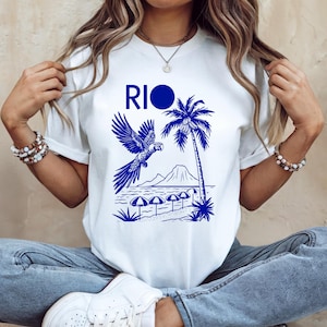Vintage Tshirte Rio South America Brazil Comfort Colors Summere Vibes Bianca Del Rio T-shirt