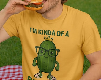 Funny Pickle T-Shirt: Big Dill Pun, Comfort Colors Tee