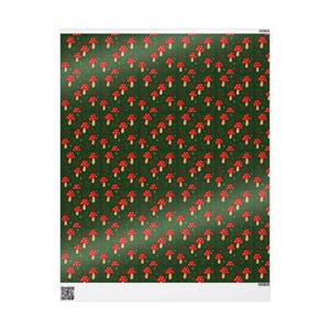 Kerstcadeaupapier Paddenstoelpatroon Feestdagen Inpakpapier Cadeaus Cadeaus Verjaardagscadeau Idee-cadeau afbeelding 6