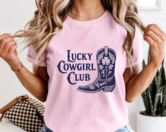Cowgirl Graphic Tee Western Shirt – Rodeo Outfit, Country Concert T-Shirt, Bachelorette Party Top for Women