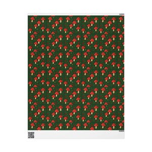Kerstcadeaupapier Paddenstoelpatroon Feestdagen Inpakpapier Cadeaus Cadeaus Verjaardagscadeau Idee-cadeau afbeelding 9