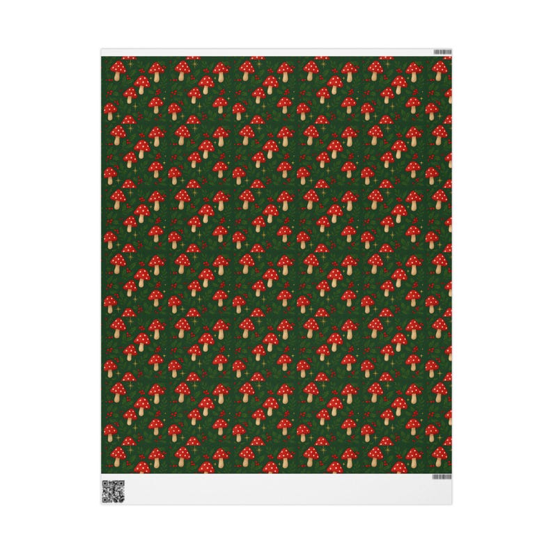 Kerstcadeaupapier Paddenstoelpatroon Feestdagen Inpakpapier Cadeaus Cadeaus Verjaardagscadeau Idee-cadeau afbeelding 9